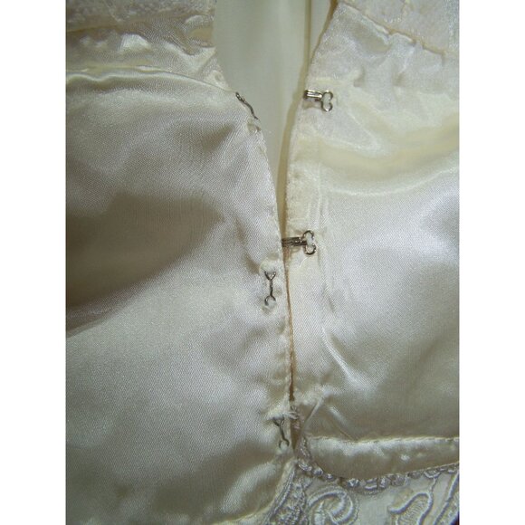 Vintage Jessica McClintock Bridal Dress Gown Size 16 Halloween Wedding Cosplay - Picture 12 of 14